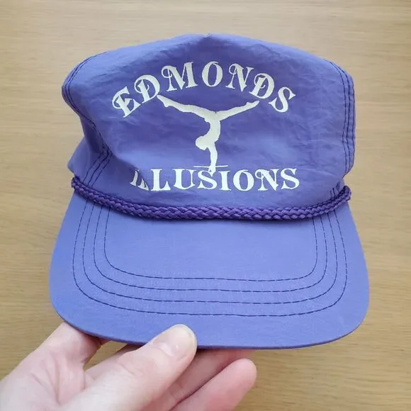 Vintage 90s Purple Gymnastics Trucker Hat - Picture 2 of 8